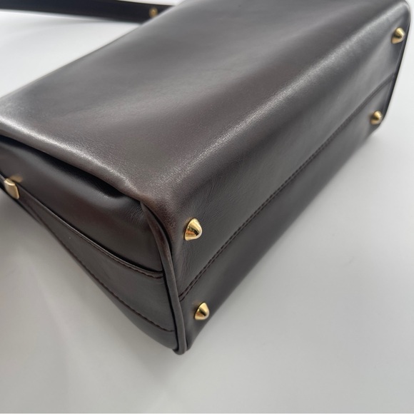 Bally Vintage Brown Leather Shoulder Bag – Gold Hardware - Picture 10 of 16